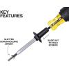 imageKlein Tools 85850 9Piece Electrician Tool Set with 3 Phillips 3 Slotted Drivers 1 ScrewHolding Driver 2 Insulated Drivers  Phillips and Square CushionGrip Handle9Piece