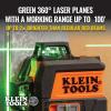imageKlein Tools 93CPLG Compact SelfLeveling Laser Level Bright Green Cross Line 360Degree Laser Planes Rechargeable Magnetic Mount360Degree Planar