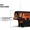 imageKlein Tools 93CPLG Compact SelfLeveling Laser Level Bright Green Cross Line 360Degree Laser Planes Rechargeable Magnetic MountCross Line