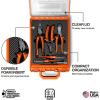 imageKlein Tools 94160MBINS MODbox Insulated Tool Kit 5Piece 1000V Rated Electrician Tools Set with Screwdrivers Wire Stripper Cutters Modular Storage Box