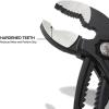 imageKlein Tools D5052BKIT 2Piece QuickAdjust Klaw Pump Pliers Set 7Inch and 10Inch Compact Design with VJaw and Hardened Teeth for Maximum Torque10Inch