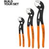 imageKlein Tools D5052BKIT 2Piece QuickAdjust Klaw Pump Pliers Set 7Inch and 10Inch Compact Design with VJaw and Hardened Teeth for Maximum Torque7Inch