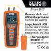 imageKlein Tools ET180 Digital Manometer Air and Gas Pressure Tester Differential Dual Port Pressure Gauge Large LCD Display with BacklightOne Size