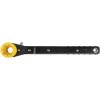 imageKlein Tools KT151T Linemans Ratcheting Wrench with BoltThrough Design 34Inch 1316Inch 1Inch x 118Inch Combination Square Socket