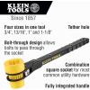imageKlein Tools KT151T Linemans Ratcheting Wrench with BoltThrough Design 34Inch 1316Inch 1Inch x 118Inch Combination Square Socket