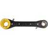 imageKlein Tools KT155T 6In1 Linemans Ratcheting Wrench with Bolt Through Design and Bright Yellow SocketOne Size