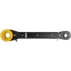 imageKlein Tools KT155T 6In1 Linemans Ratcheting Wrench with Bolt Through Design and Bright Yellow SocketOne Size