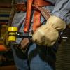 imageKlein Tools KT155T 6In1 Linemans Ratcheting Wrench with Bolt Through Design and Bright Yellow SocketOne Size