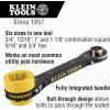 imageKlein Tools KT155T 6In1 Linemans Ratcheting Wrench with Bolt Through Design and Bright Yellow SocketOne Size