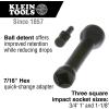imageKlein Tools KT155T 6In1 Linemans Ratcheting Wrench with Bolt Through Design and Bright Yellow SocketOne Size