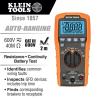 imageKlein Tools MM420 Digital Multimeter AutoRanging TRMS Multimeter 600V ACDC Voltage 10A ACDC Current 50 MOhms ResistanceGFCI Receptacle Tester