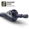 imageKlein Tools QRST2S QuickRelease Step Bit Set 3Piece Durable Aluminum Titanium Coating ImpactRated Hex Shank