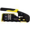 imageKlein Tools VDV226110 Ratcheting Modular Data Cable Crimper  Wire Stripper  Wire Cutter for RJ11RJ12 Standard RJ45 PassThru ConnectorsCrimper  50 Plugs