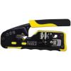 imageKlein Tools VDV226110 Ratcheting Modular Data Cable Crimper  Wire Stripper  Wire Cutter for RJ11RJ12 Standard RJ45 PassThru ConnectorsCrimper