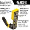 imageKlein Tools VDV226110 Ratcheting Modular Data Cable Crimper  Wire Stripper  Wire Cutter for RJ11RJ12 Standard RJ45 PassThru ConnectorsCrimper