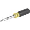 imageKlein Tools 32500MAG Magnetic MultiBit Screwdriver  Nut Driver 11in1 Multi Tool with 8 Bits 3 Nut Driver Sizes Cushion Grip HandleMagnetic 11in1