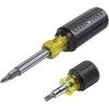 imageKlein Tools 32561 MultiBit Screwdriver  Nut Driver 6in1 Stubby Screwdriver with 2 Phillips 2 Slotted 2 Nut DriversScrewdriver Kit