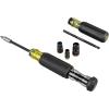 imageKlein Tools 32910 Impact Driver 7in1 SAE Impact Socket Set with Handle Flip Socket with 14 516 38 716 12 and 916Inch Nut Driver Sizes and 14Inch Bit HolderSocket Set  Multi Bit Driver