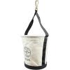imageKlein Tools 5172PS HeavyDuty TaperedWall Bucket with 15 Inside Pockets No 4 CanvasSwivel Snap Hook