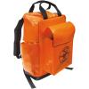 imageKlein Tools 5185ORA Tool Bag Backpack Made in USA Lineman Backpack Adjustable Padded Shoulder Straps DoubleStitched Bottom with Drain Holes Orange