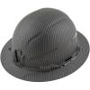 imageKlein Tools 60346 Hard Hat NonVented Full Brim Class E Premium KARBN Pattern Rechargeable Lamp Padded SweatWicking Sweatband Top PadHard Hat