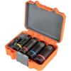 imageKlein Tools 66040 2in1 Impact Socket Set 5Piece Tool Set with 12Point Deep Sockets with 12Inch Drive Includes Tool Case5Piece Set