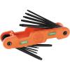 imageKlein Tools 70550 Hex Wrench Key Set 11 SAE Sizes Heavy Duty Folding Allen Wrench Tool with Extra Long Hex Keys10Key TORX
