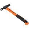 imageKlein Tools 83226 Linemans 26Ounce Claw Milled Hammer Fiberglass Handle Heavy Duty for Utility Poles Milled Face High Visibility Orange18 oz