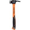 imageKlein Tools 83226 Linemans 26Ounce Claw Milled Hammer Fiberglass Handle Heavy Duty for Utility Poles Milled Face High Visibility Orange26 oz