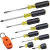 imageKlein Tools 85148 Screwdriver Set with Magnetizer  Demagnetizer for Magnetic Tips Flathead and Phillips Home Improvement 9Piece8Piece Screwdriver Set