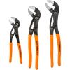 imageKlein Tools D5052BKIT 2Piece QuickAdjust Klaw Pump Pliers Set 7Inch and 10Inch Compact Design with VJaw and Hardened Teeth for Maximum Torque3Piece Set