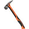 imageKlein Tools H80920S Smooth Face Framing Hammer with Straight Claw 20Ounce Forged Steel Magnetic Nail Puller and ExtraLarge Squared Strike Face20 oz