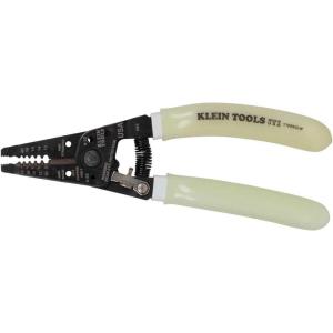 imageKlein Tools 11055EP Wire Cutter and Stripper Made in USA Stranded and Solid Wire Cutter Cuts CopperHi Viz Stripper