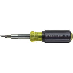 imageKlein Tools 32527 MultiBit Screwdriver  Nut Driver 11in1 with Phillips Slotted Square and Schrader Bits and Nut DriversKit