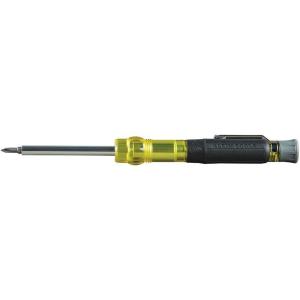 imageKlein Tools 32613 MultiBit Screwdriver Precision HVAC 3in1 Pocket Screwdriver with Phillips Slotted and Schrader Bits3in1