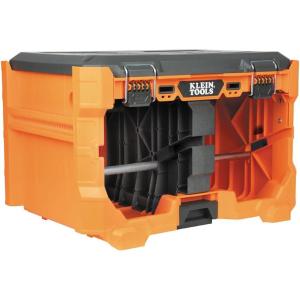 imageKlein Tools 54802MB MODbox Rolling Tool Box Heavy Duty Portable Tool Organizer with Side Mounting 10Inch Rubber Wheels Removable Handle Deep Stackable SetWire Spool Dispenser