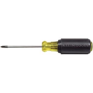 imageKlein Tools 6033 1 Phillips Head Screwdriver Made in USA 3Inch Round Shank and Cushion Grip Handle