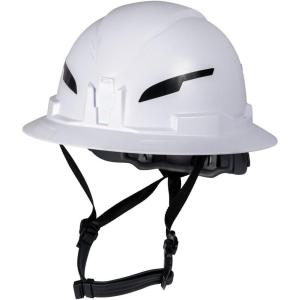 imageKlein Tools 60400T2 Type 2 Hard Hat NonVented Full Brim Class E 6Point Suspension with Accessory Mounts and Washable Padding