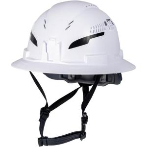 imageKlein Tools 60401T2 Type 2 Hard Hat Vented Full Brim Class C 6Point Suspension with Accessory Mounts and Washable PaddingHard Hat