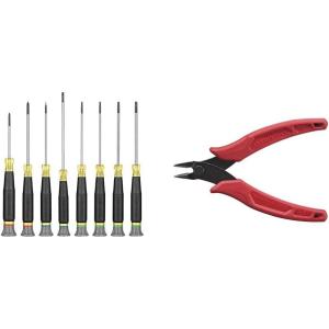 imageKlein Tools 85617 Mini Precision Screwdriver Set Slotted Phillips TORX CushionGrip Handles Ideal for Terminal Blocks ElectronicsScrewdriver Set  D2755 Pliers
