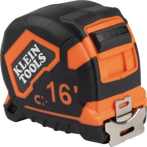 imageKlein Tools 9225 Tape Measure HeavyDuty Measuring Tape with 25Foot DoubleHook DoubleSided Nylon Reinforced Blade with Metal Belt Clip16Foot
