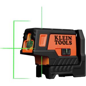 imageKlein Tools 93CPLG Compact SelfLeveling Laser Level Bright Green Cross Line 360Degree Laser Planes Rechargeable Magnetic MountCross Line
