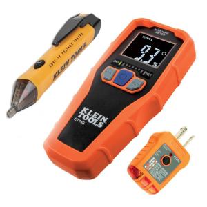 imageKlein Tools ET140 Pinless Moisture Meter for NonDestructive Moisture Detection in Drywall Wood and Masonry Detects up to 34Inch Below SurfaceHome Inspector Kit