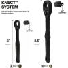 imageKLEIN TOOLS 65408ADP KNECT M Pass Through Ratchet and 38Inch Socket Adapter Set 90Tooth Wrench for Extended Threaded Rods Compact and Comfortable Grip Traditional Socket CompatibilityS 14Inch