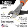 imageKlein Tools 11055RINS Insulated Klein Kurve Wire StripperCutter Made in USA 1000V Insulated Tool Cuts and Strips 1018 Solid and 1220 Stranded AWG WireDiagonal Cutters