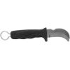 imageKlein Tools 15703 Fixed Blade Professional Knife Made in USA features 3Inch Steel Hook Blade Best Knife for Cable SkinningHook Blade and Ring