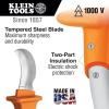 imageKlein Tools 15703 Fixed Blade Professional Knife Made in USA features 3Inch Steel Hook Blade Best Knife for Cable SkinningInsulated