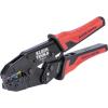imageKlein Tools 3007CR Crimping Tool For Heat Shrink Connectors Ratcheting Terminal Crimper 10 to 22 AWG Stranded Copper Wire FullCycle 3Cavity