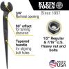 imageKlein Tools 3220 Spud Wrench Made in USA 1316Inch Nominal Opening 12Inch Bolt for US Regular Nut12Inch