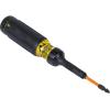 imageKlein Tools 32315HD 15in1 MultiBit Ratcheting Screwdriver ImpactRated 7 DoubleEnded ProFlex Torsion Zone Tips 14Inch Nut Driver 8PieceRatcheting Driver
